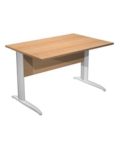 SCRIVANIA LINEARE 160X80cm FAGGIO - fianchi grigio alluminio EASY 003K2/6/AA ARTEXPORT SCRIVANIE E TAVOLI RIUNIONE