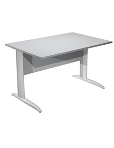 SCRIVANIA LINEARE 160X80cm GRIGIO - fianchi grigio alluminio EASY 003K2/9/AA ARTEXPORT SCRIVANIE E TAVOLI RIUNIONE