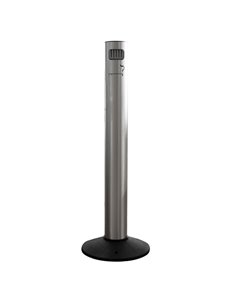 Posacenere da esterno in alluminio verniciato inox satinato Stilcasa 701/AS