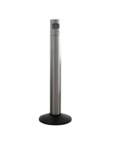 Posacenere da esterno in alluminio verniciato inox satinato Stilcasa 701/AS