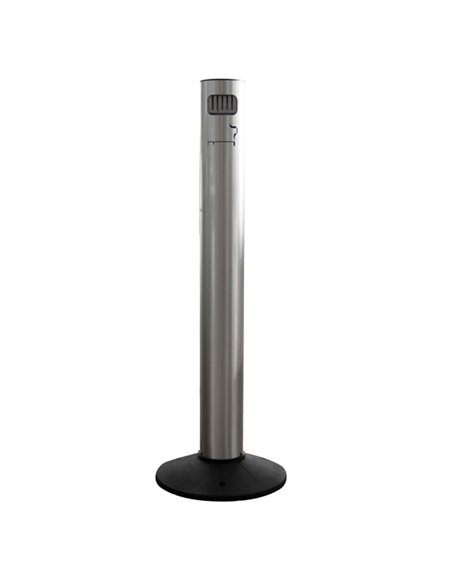 Posacenere da esterno in alluminio verniciato inox satinato Stilcasa 701/AS