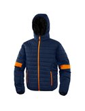Piumino imbottito Bloom Tg. L blu/arancio Deltaplus BLOOMBMGT
