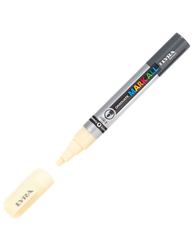 Marcatore Graduate Mark All punta tonda giallo chiaro Lyra L6820005