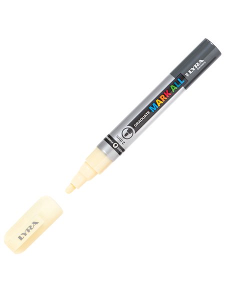 Marcatore Graduate Mark All punta tonda giallo chiaro Lyra L6820005