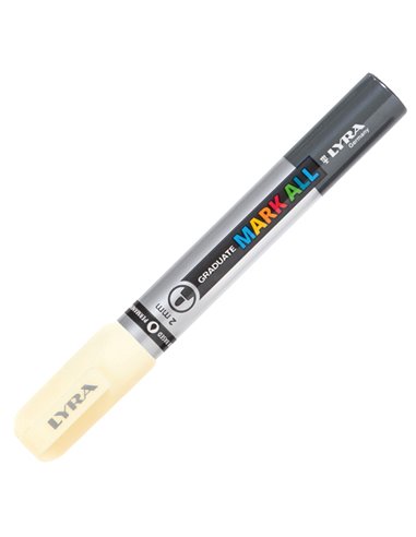 Marcatore Graduate Mark All punta tonda giallo chiaro Lyra L6820005