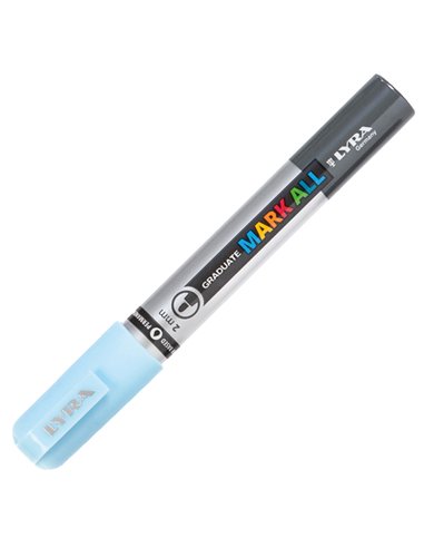 Marcatore Graduate Mark All punta tonda blu ghiaccio Lyra L6820045