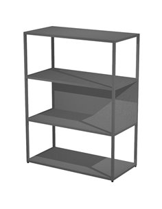 LIBRERIA media a giorno 90x44cm - H119cm ANTRACITE - gamba antracite ESSENCE 280-AF+RP5-T ARTEXPORT LIBRERIE