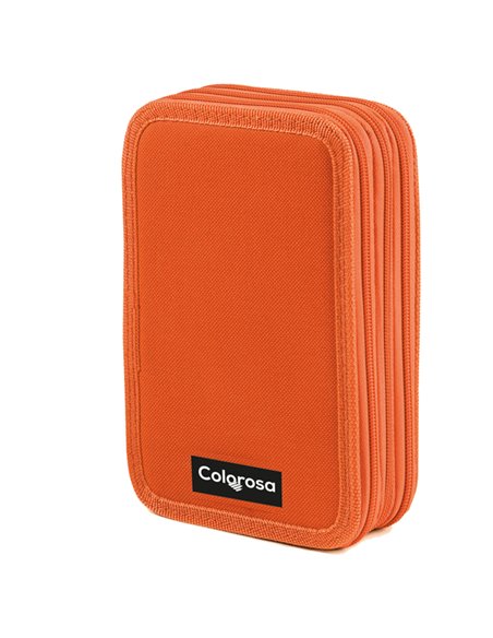 Astuccio 3 zip Colors 13x20x7.5cm colori assortiti Colorosa 368300.1