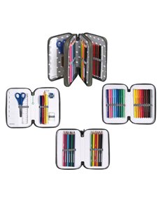 Astuccio 3 zip 13x20x7.5cm fantasie assortite Colorosa 368370 2