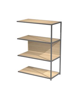 MODULO AGGIUNTIVO libreria Modular 90x44H122cm con struttura ANTRACITE - ROVERE DOE122S-AF-C ARTEXPORT LIBRERIE