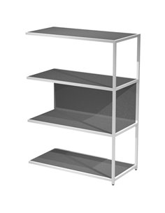 MODULO AGGIUNTIVO libreria Modular 90x44H122cm con struttura BIANCO - ANTRACITE DOE122S-AN-T ARTEXPORT LIBRERIE