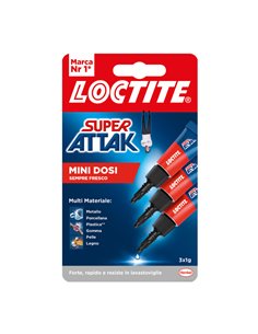 Loctite Super Attak Mini dosi liquido 3x1g 2631597