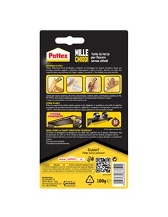 Colla PATTEX millechiodi forte e rapido 100g Blister 1947976 2