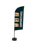 Bandiera a vela SANDWICH con base riempibile BFAW310-WT21-I70ECO