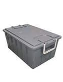 Cassa multiuso con coperchio e manici 40lt 143/40-GRI