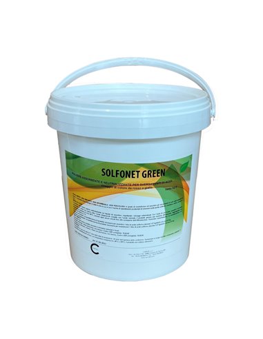 Secchio 5kg polvere assorbente Solfonet Green per sversamento acido solforico DUS351G Carvel ASSORBITORI INDUSTRIALI