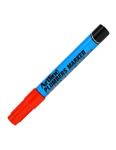 Marcatore permanente speciale per idraulica artline punta 1,5mm tonda rosso A 84013466 ARTLINE SPECIALI (CD-VETRO-TESSUTI-ECC.)