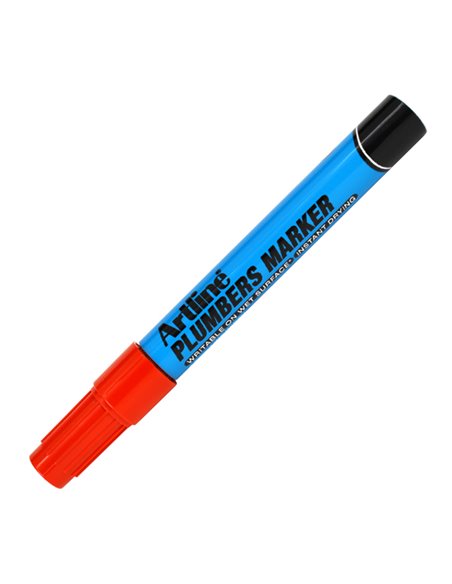 Marcatore permanente speciale per idraulica artline punta 1,5mm tonda rosso A 84013466 ARTLINE SPECIALI (CD-VETRO-TESSUTI-ECC.)