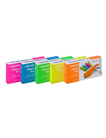Cucitrice a pinza ALLEGRA FLUO azzurro Iternet 0183AZ
