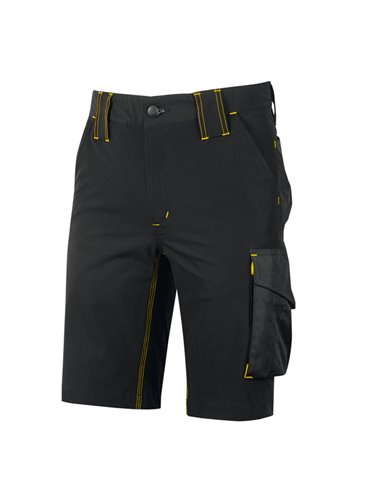 Bermuda Mercury taglia XL nero/giallo U-Power FU196BC-XL