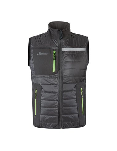 Gilet Wall taglia L grigio/verde U-Power FU278RL-L U-Power GIACCHE-GILET-GIUBBINI