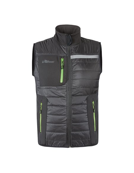 Gilet Wall taglia L grigio/verde U-Power FU278RL-L U-Power GIACCHE-GILET-GIUBBINI