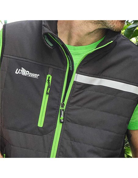 Gilet Wall taglia XXL grigio/verde U-Power FU278RL-XXL U-Power GIACCHE-GILET-GIUBBINI