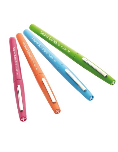 Astuccio 4 colori Fun pennarello Flair Nylon Papermate 2028646 PAPERMATE PUNTA FELTRO
