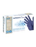 Conf 100 guanti nitrile ipoallergenici N350 s/acceleranti taglia XL blu Reflexx N350/XL