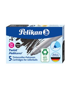 Scatola 5 cartucce sferografica KM5 ECO nero Pelikan 300010005