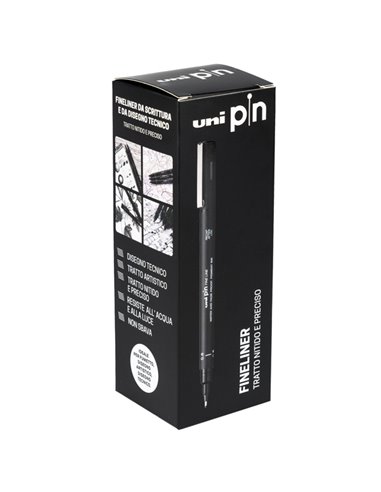 Giftbox Pin fineliner nero 11 gradazioni assortiti Uni Mitsubishi M 84020235 UNI MITSUBISHI FINELINER