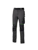 Pantaloni da lavoro Atom taglia XL grigio/verde U-power PE145RL-XL