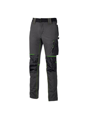 Pantaloni da lavoro Atom taglia XL grigio/verde U-power PE145RL-XL