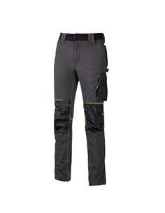 Pantaloni da lavoro Atom taglia XXL grigio/verde U-power PE145RL-XXL U-Power PANTALONI-SALOPETTE-TUTE