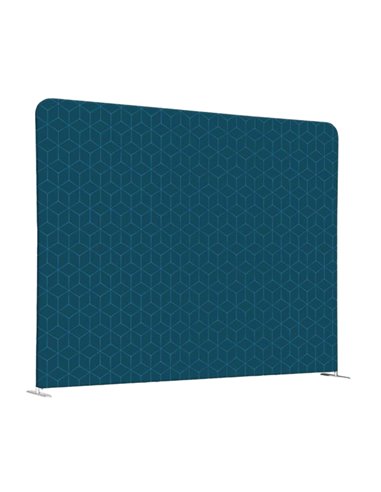 Divisorio in tessuto Wall Decor Blu/rombi azzurri 200xH150cm 1110132 STUDIO T CORNICI AUTOPORTANTI