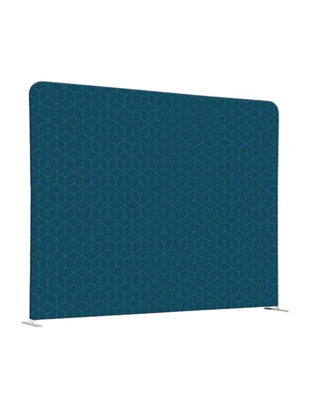 Divisorio in tessuto Wall Decor Blu/rombi azzurri 200xH150cm 1110132 STUDIO T CORNICI AUTOPORTANTI