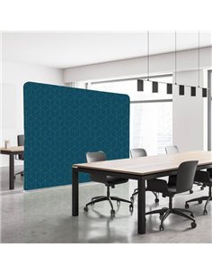 Divisorio in tessuto Wall Decor Blu/rombi azzurri 200xH150cm 1110132 STUDIO T CORNICI AUTOPORTANTI 2