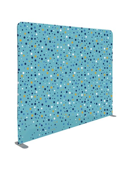 Divisorio in tessuto Wall Decor azzurro/bolle 200xH150cm 1110133 STUDIO T CORNICI AUTOPORTANTI