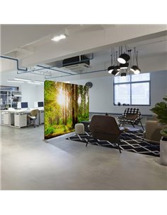 Divisorio in tessuto Wall Decor bosco 300xH230cm 1110129 STUDIO T CORNICI AUTOPORTANTI 2