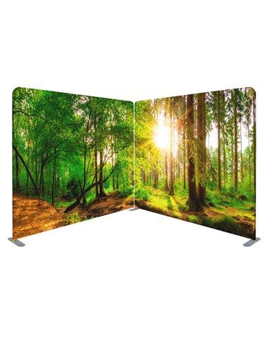 Divisorio in tessuto Wall Decor bosco 300xH230cm 1110129 STUDIO T CORNICI AUTOPORTANTI