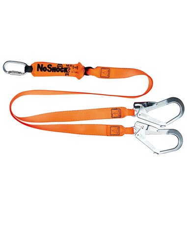 Assorbitore di energia con doppio gancio 2m arancio Deltaplus AN213200ZDD DELTAPLUS PROTEZIONE ANTICADUTA
