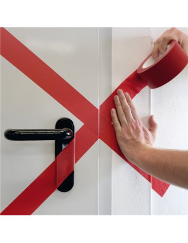Nastro adesivo per marcatura 50mmx33m rosso DURALINE BASIC 50/016 1044-03 DURABLE SEGNALETICA