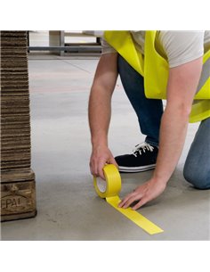 Nastro adesivo per marcatura 50mmx33m giallo DURALINE BASIC 50/016 1044-04 DURABLE SEGNALETICA 2
