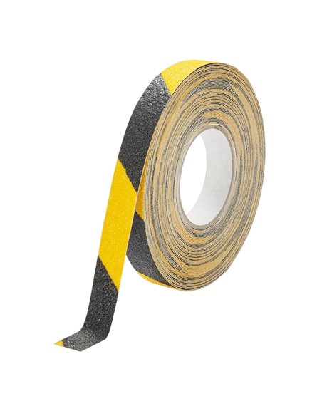 Nastro adesivo antiscivolo 25mmx15m giallo/nero DURALINE GRIP+ Durable 1095-130 DURABLE SEGNALETICA