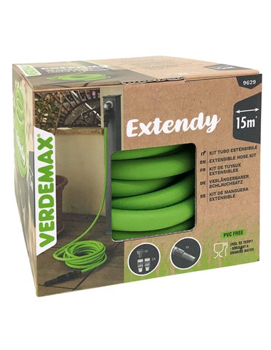 Tubo da giardno a 6 strati estensibile Extendy 15m Verdemax 9629