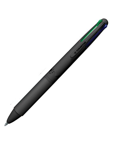 Penna sfera 4 colori 4 Multi 1.0mm Urban all black OSAMA OW 84018782 OSAMA MULTIFUNZIONE