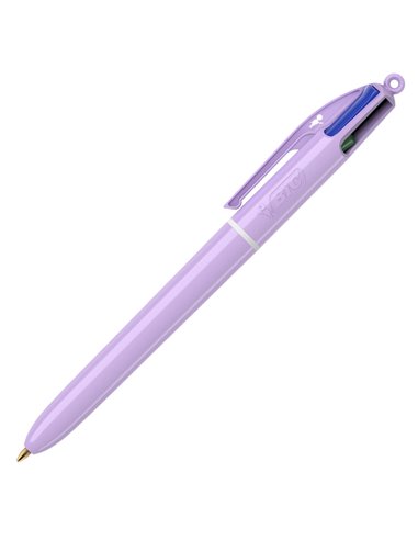 Scatola 12 penna sfera a scatto 4 Colori Pastel 1.0mm BIC® 517320