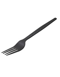 50 Forchetta in CPLA 16 cm nero Leone Q2041.Z LEONE POSATE MONOUSO