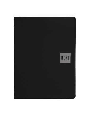 Porta menU' A4 Talk nero 24,3x31,6cm Stilcasa PM2-C-30-MG