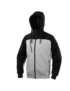 Felpa con cappuccio Borgo taglia XL grigio/nero Deltaplus BORGOGRXG
